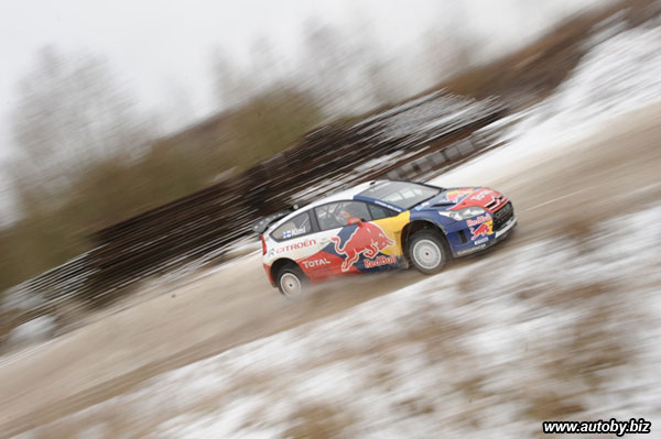 Кими Райкконена за рулем CITROEN C4 WRC