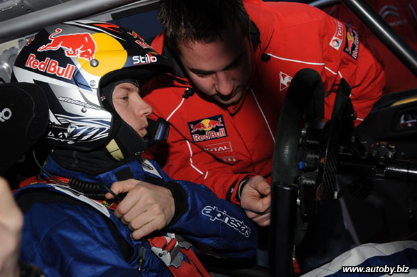 Кими Райкконена за рулем CITROEN C4 WRC