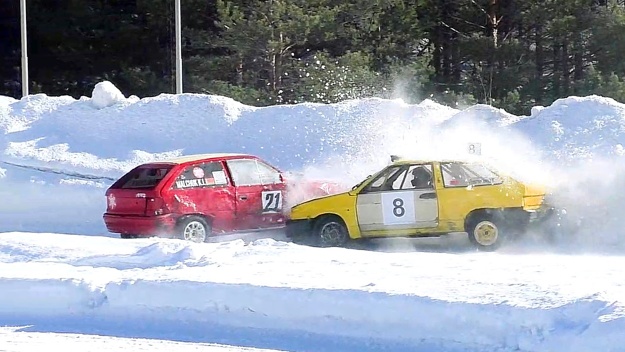 Финал соревнований «Горячий лед 2026» по трековым автомобильным гонкам в классе «Дивизион-2000» (21.02.2026, РСТЦ ДОСААФ)