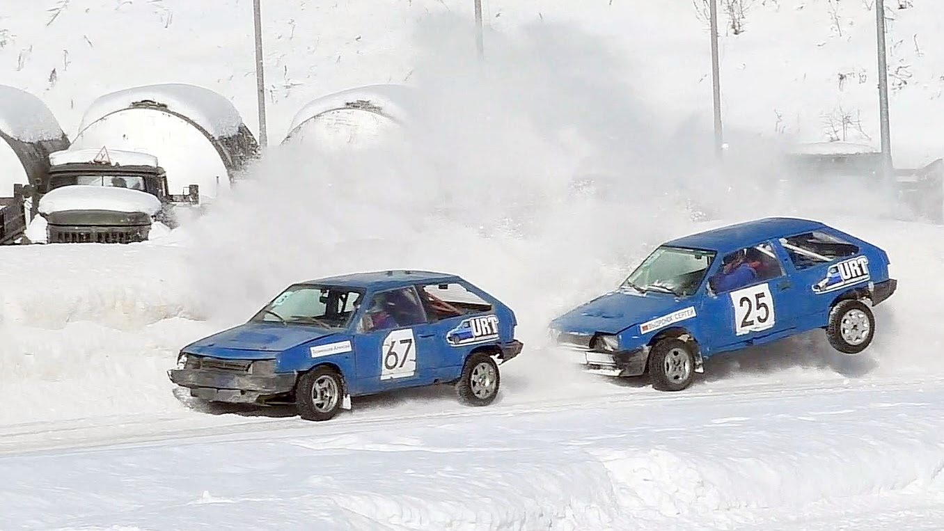 Финал соревнований «Горячий лед 2026» по трековым автомобильным гонкам в классе «Дивизион-2000» (21.02.2026, РСТЦ ДОСААФ)