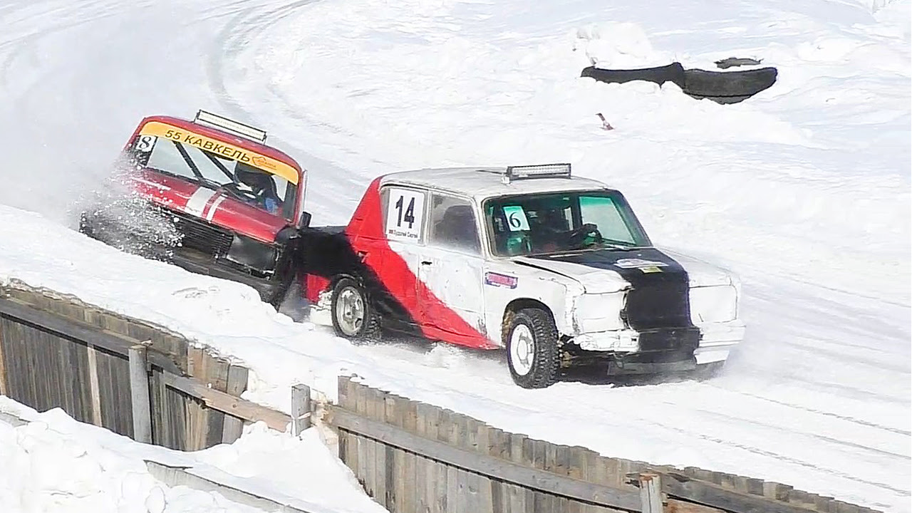 4 этап соревнований «Горячий лед 2026» по трековым автомобильным гонкам в классе «Легенды СССР» (21.02.2026, РСТЦ ДОСААФ)